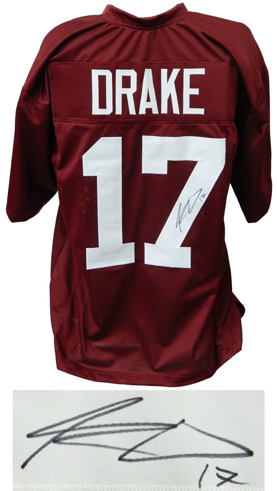 Kenyan Drake Signed Maroon Custom Football Jersey - DRAJRY301 - Kenyan Drake Signed Maroon Custom Football Jersey product image