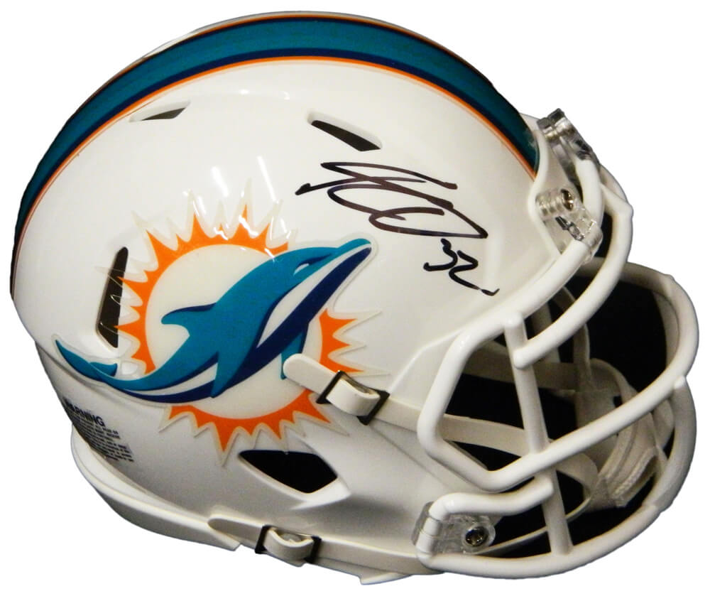 Kenyan Drake Signed Miami Dolphins Riddell Speed Mini Helmet - DRAMIN300 - Kenyan Drake Signed Miami Dolphins Riddell Speed Mini Helmet product image