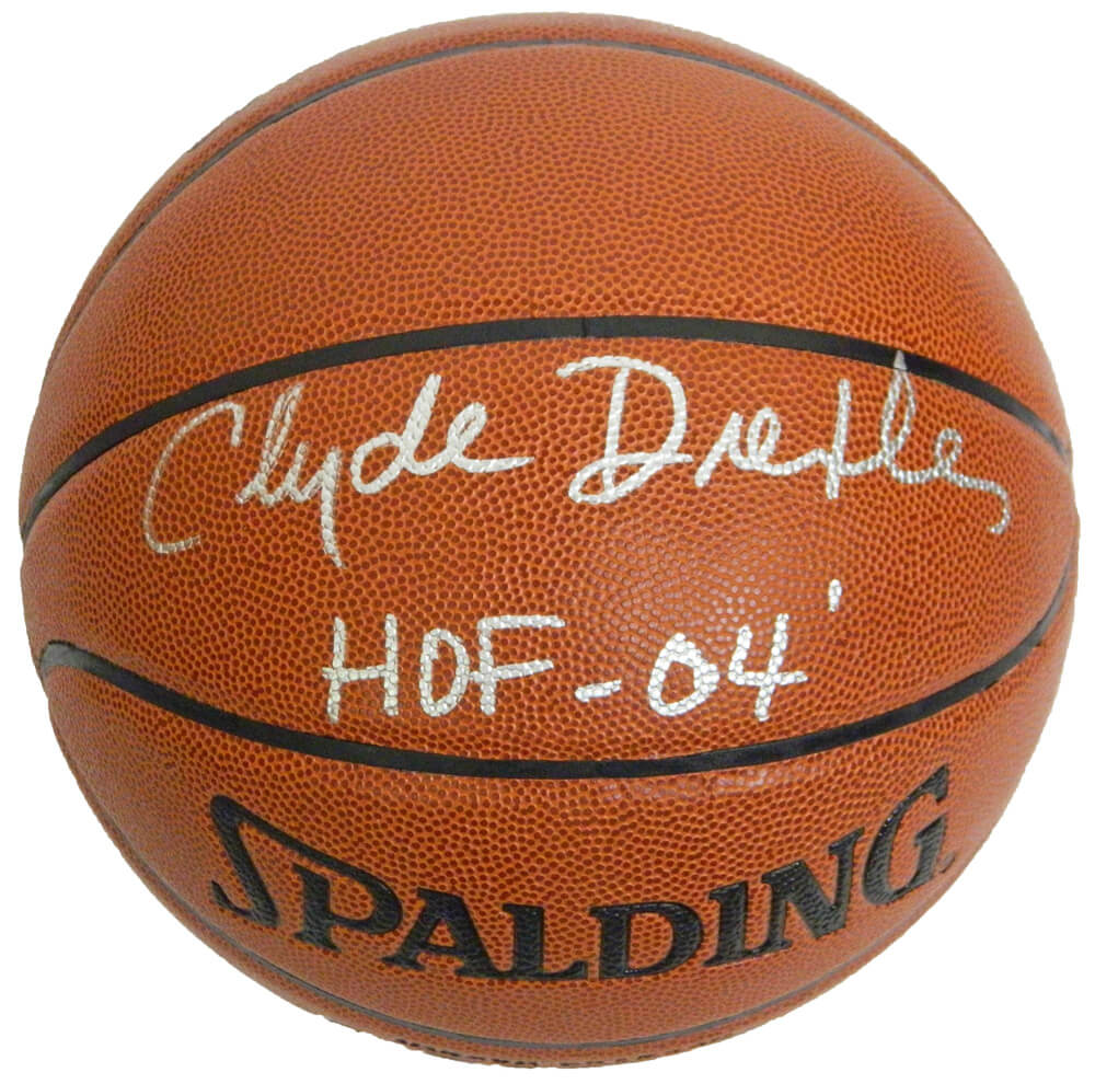 Clyde Drexler Signed Spalding Indoor/Outdoor Basketball w/HOF'04 - DREBSK201 - Clyde Drexler Signed Spalding Indoor/Outdoor Basketball w/HOF'04 product image