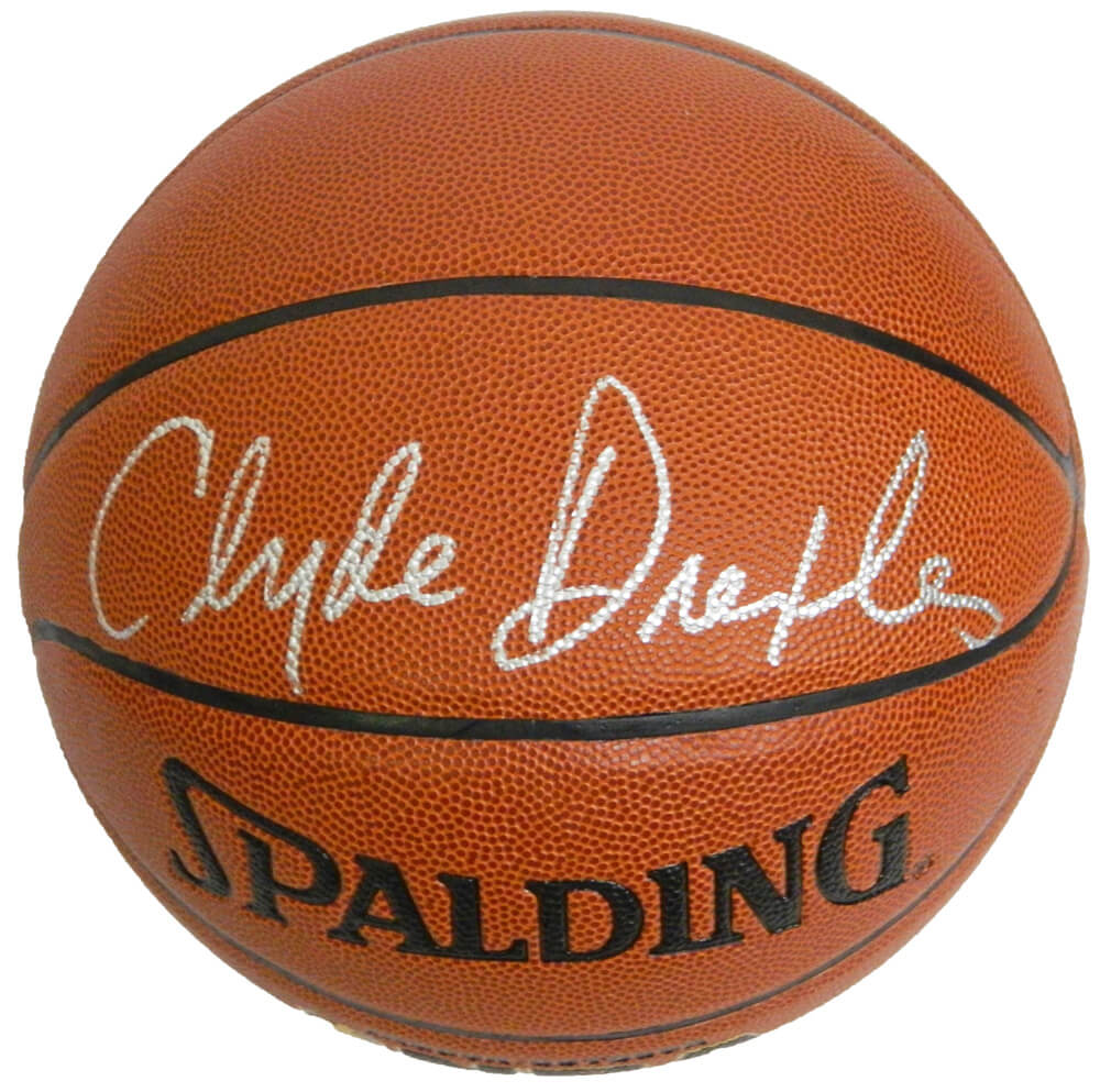 Clyde Drexler Signed Spalding NBA Indoor/Outdoor Basketball - DREBSK205 - Clyde Drexler Signed Spalding NBA Indoor/Outdoor Basketball product image