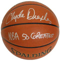 Clyde Drexler Signed Spalding NBA Indoor/Outdoor Basketball w/NBA 50 Greatest - DREBSK208 - Clyde Drexler Signed Spalding NBA Indoor/Outdoor Basketball w/NBA 50 Greatest product image
