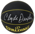 Clyde Drexler Signed Spalding Elevation Black NBA Basketball - DREBSK214 - Clyde Drexler Signed Spalding Elevation Black NBA Basketball product image