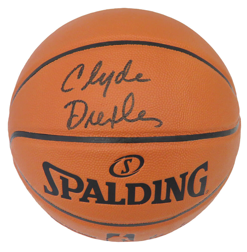 Clyde Drexler Signed Spalding Game Series Replica NBA Basketball (JSA) - DREBSK215 - Clyde Drexler Signed Spalding Game Series Replica NBA Basketball (JSA) product image