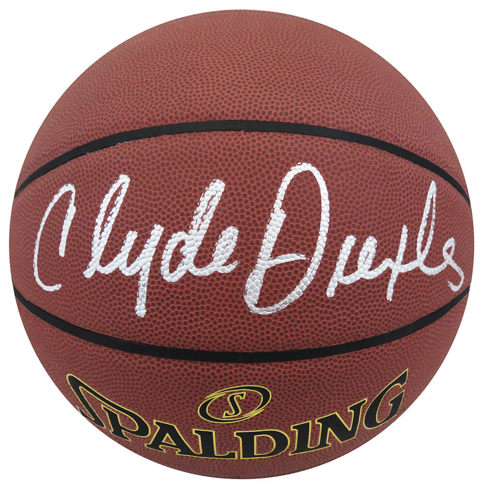 Clyde Drexler Signed Spalding Elevation Indoor/Outdoor NBA Basketball - DREBSK216 - Clyde Drexler Signed Spalding Elevation Indoor/Outdoor NBA Basketball product image