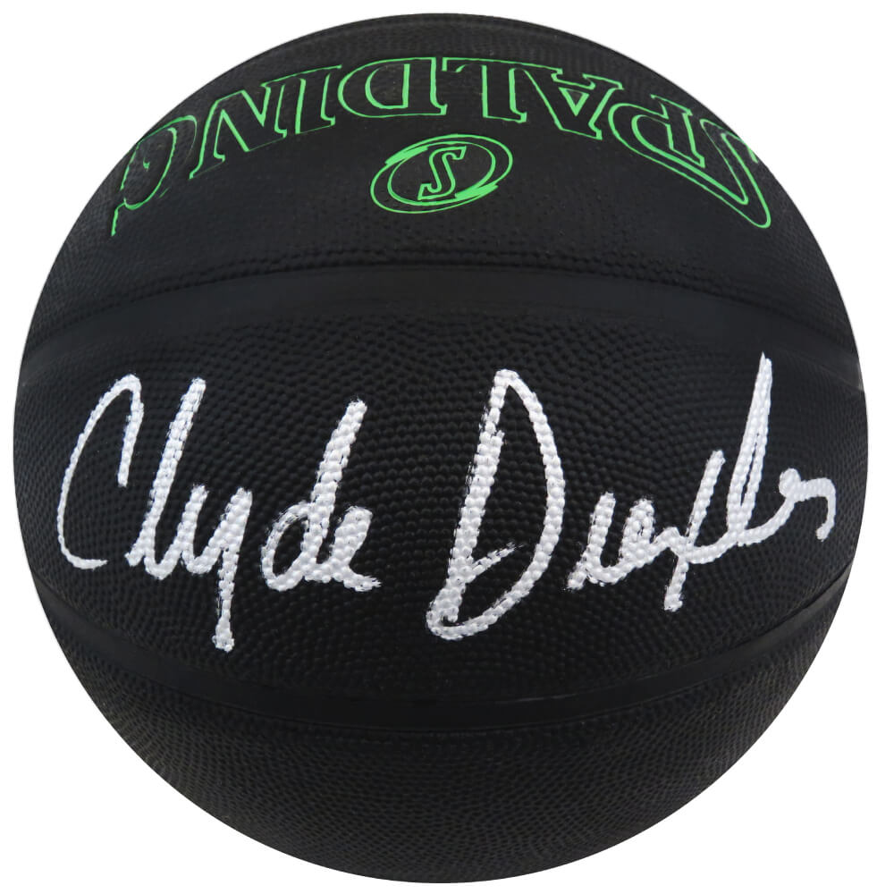 Clyde Drexler Signed Spalding Phantom Black NBA Basketball - DREBSK218 - Clyde Drexler Signed Spalding Phantom Black NBA Basketball product image