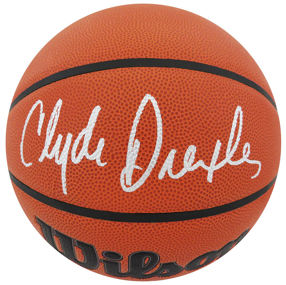 Clyde Drexler Signed Wilson Indoor/Outdoor NBA Basketball - DREBSK219 - Clyde Drexler Signed Wilson Indoor/Outdoor NBA Basketball product image