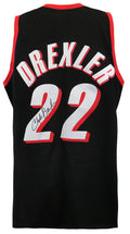 Clyde Drexler Signed Portland Trailblazers Black Mitchell & Ness Swingman Jersey - DREJRY205 - Clyde Drexler Signed Portland Trailblazers Black Mitchell & Ness Swingman Jersey product image