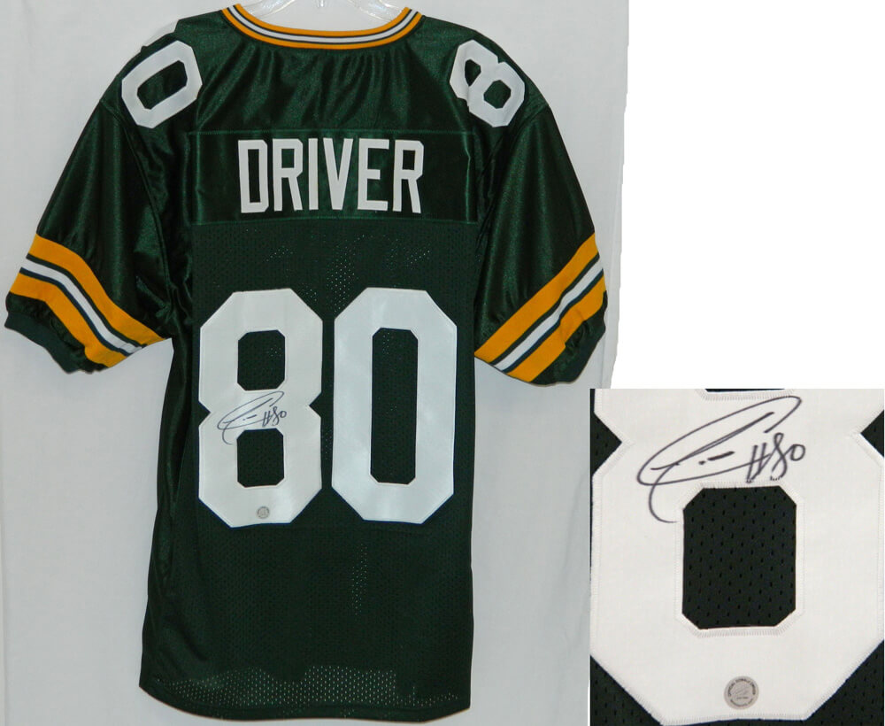 Donald Driver Signed Green Custom Jersey - DRIJRY300 - Donald Driver Signed Green Custom Jersey product image