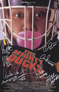 The Mighty Ducks Cast Signed 11x17 (Goldberg Image) Movie Poster (Emilio Estevez + 7 Signatures - w/Character Names) - DUCPST500 - The Mighty Ducks Cast Signed 11x17 (Goldberg Image) Movie Poster (Emilio Estevez + 7 Signatures - w/Character Names) product image