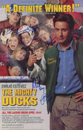 The Mighty Ducks Cast Signed 11x17 The Mighty Ducks Movie Poster (Emilio Estevez + 7 Signatures - w/Character Names) - DUCPST501 - The Mighty Ducks Cast Signed 11x17 The Mighty Ducks Movie Poster (Emilio Estevez + 7 Signatures - w/Character Names) product image