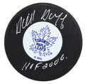 Dick Duff Signed Toronto Maple Leafs Logo Hockey Puck w/HOF 2006 - DUFPUC403 - Dick Duff Signed Toronto Maple Leafs Logo Hockey Puck w/HOF 2006 product image