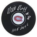 Dick Duff Signed Canadiens Logo Hockey Puck w/HOF 2006 - DUFPUC404 - Dick Duff Signed Canadiens Logo Hockey Puck w/HOF 2006 product image