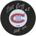 Dick Duff Signed Montreal Canadiens Logo Hockey Puck w/HOF'06 - DUFPUC407 - Dick Duff Signed Montreal Canadiens Logo Hockey Puck w/HOF'06 product image