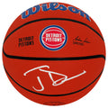 Joe Dumars Signed Detroit Pistons Logo Wilson NBA Basketball - DUMBSK202 - Joe Dumars Signed Detroit Pistons Logo Wilson NBA Basketball product image