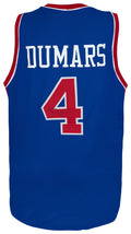 Joe Dumars Signed Blue Custom Basketball Jersey - DUMJRY200 - Joe Dumars Signed Blue Custom Basketball Jersey product image