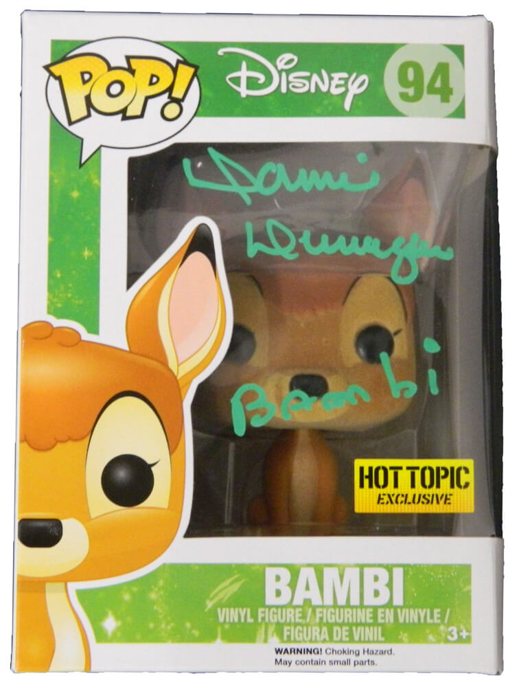 Donnie Dunagan Signed Bambi Funko Pop Vinyl Doll w/Bambi - DUNOTH500 - Donnie Dunagan Signed Bambi Funko Pop Vinyl Doll w/Bambi product image