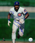 Leon Durham Signed Chicago Cubs Running Bases 8x10 Photo w/Bull - DUR08P102 - Leon Durham Signed Chicago Cubs Running Bases 8x10 Photo w/Bull product image
