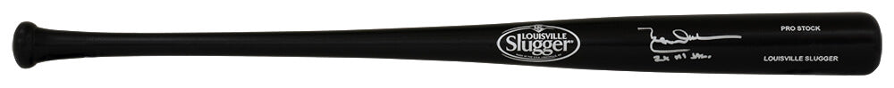 Leon Durham Signed Louisville Slugger Pro Stock Black Baseball Bat w/2x All Star - DURBAT101 - Leon Durham Signed Louisville Slugger Pro Stock Black Baseball Bat w/2x All Star product image