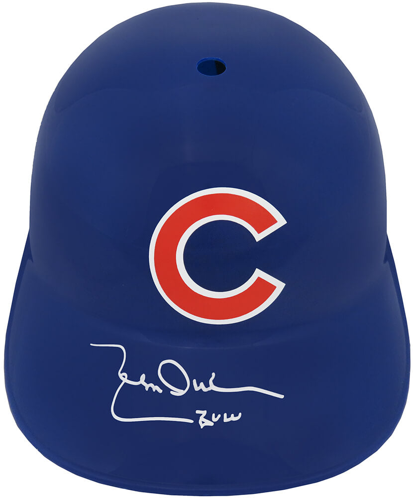 Leon Durham Signed Chicago Cubs Souvenir Replica Batting Helmet w/Bull - DURBTH100 - Leon Durham Signed Chicago Cubs Souvenir Replica Batting Helmet w/Bull product image