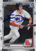 Jarren Duran Signed Boston Red Sox 2020 Topps Bowman Chrome Baseball Rookie Card #BCP-144 - DURCAR105 - Jarren Duran Signed Boston Red Sox 2020 Topps Bowman Chrome Baseball Rookie Card #BCP-144 product image