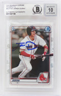 Jarren Duran Signed Boston Red Sox 2020 Topps Bowman Chrome Rookie Card #BCP-144 (Beckett Encapsulated/ Auto Grade 10) - DURCAR106 - Jarren Duran Signed Boston Red Sox 2020 Topps Bowman Chrome Rookie Card #BCP-144 (Beckett Encapsulated/ Auto Grade 10) product image