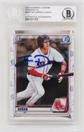 Jarren Duran Signed Boston Red Sox 2020 Topps Bowman Chrome Rookie Card #BCP-144 (Beckett Encapsulated) - DURCAR107 - Jarren Duran Signed Boston Red Sox 2020 Topps Bowman Chrome Rookie Card #BCP-144 (Beckett Encapsulated) product image