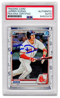 Jarren Duran Signed Boston Red Sox 2020 Topps Bowman Chrome Rookie Card #BCP-144 (PSA/DNA Encapsulated) - DURCAR108 - Jarren Duran Signed Boston Red Sox 2020 Topps Bowman Chrome Rookie Card #BCP-144 (PSA/DNA Encapsulated) product image