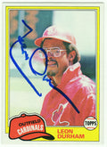 Leon Durham Signed St Louis Cardinals 1981 Topps Rookie Baseball Trading Card #321 - DURCAR110 - Leon Durham Signed St Louis Cardinals 1981 Topps Rookie Baseball Trading Card #321 product image