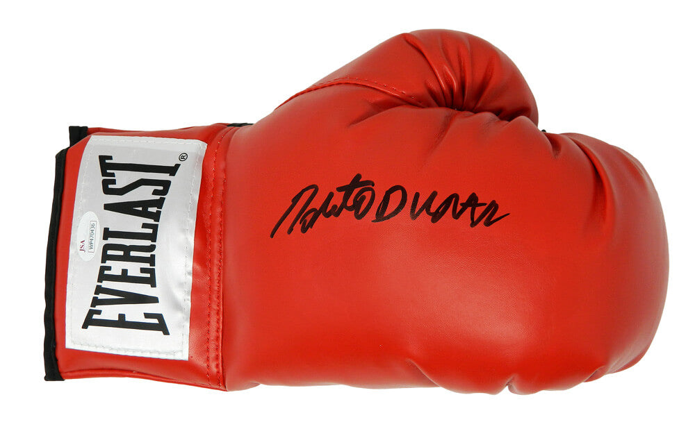 Roberto Duran Signed Everlast Red Boxing Glove (JSA) - DURGLV502 - Roberto Duran Signed Everlast Red Boxing Glove (JSA) product image
