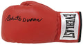 Roberto Duran Signed Everlast Red Full Size Boxing Glove - DURGLV504 - Roberto Duran Signed Everlast Red Full Size Boxing Glove product image