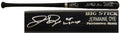Jermaine Dye Signed Big Stick Black Name-Engraved Bat w/05 WS MVP - DYEBAT100 - Jermaine Dye Signed Big Stick Black Name-Engraved Bat w/05 WS MVP product image