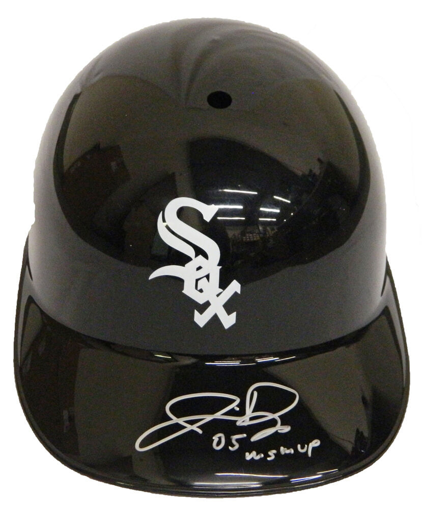 Jermaine Dye Signed White Sox Replica Batting Helmet w/05 WS MVP - DYEBTH100 - Jermaine Dye Signed White Sox Replica Batting Helmet w/05 WS MVP product image