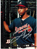 Jermaine Dye Signed Braves 1994 Bowman Rookie Card #433 - DYECAR101 - Jermaine Dye Signed Braves 1994 Bowman Rookie Card #433 product image