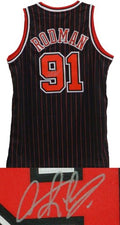 Dennis Rodman Signed Autographed Bulls Adidas Premier Black Jersey - RODJRY203 - Dennis Rodman Signed Autographed Bulls Adidas Premier Black Jersey product image
