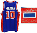 Dennis Rodman Signed Detroit Pistons Blue Adidas Swingman Jersey w/Bad Boys - RODJRY210 - Dennis Rodman Signed Detroit Pistons Blue Adidas Swingman Jersey w/Bad Boys product image