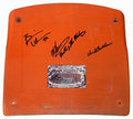 Dick Butkus, Mike Singletary & Brian Urlacher Signed Soldier Field Orange Seat Bottom w/Monsters of the Midway - BEASTB300 - Dick Butkus, Mike Singletary & Brian Urlacher Signed Soldier Field Orange Seat Bottom w/Monsters of the Midway product image