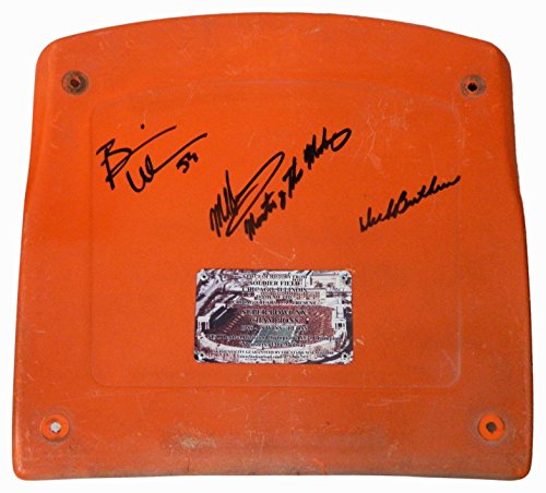 Dick Butkus, Mike Singletary & Brian Urlacher Signed Soldier Field Orange Seat Bottom w/Monsters of the Midway - BEASTB300 - Dick Butkus, Mike Singletary & Brian Urlacher Signed Soldier Field Orange Seat Bottom w/Monsters of the Midway product image