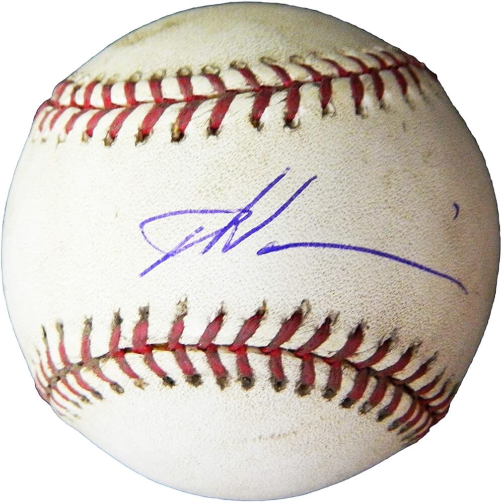 Dontrelle Willis Signed Rawlings Game Used (20th Victory) 09-07-05 vs Atlanta Official MLB Baseball - WILBSB131 - Dontrelle Willis Signed Rawlings Game Used (20th Victory) 09-07-05 vs Atlanta Official MLB Baseball product image