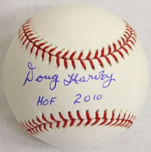 Doug Harvey Signed Autographed Official MLB Baseball w/HOF 2010 - HARBSB100 - Doug Harvey Signed Autographed Official MLB Baseball w/HOF 2010 product image