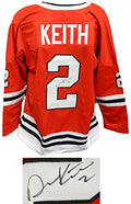 Duncan Keith Signed Red Custom Hockey Jersey - KEIJRY400 - Duncan Keith Signed Red Custom Hockey Jersey product image
