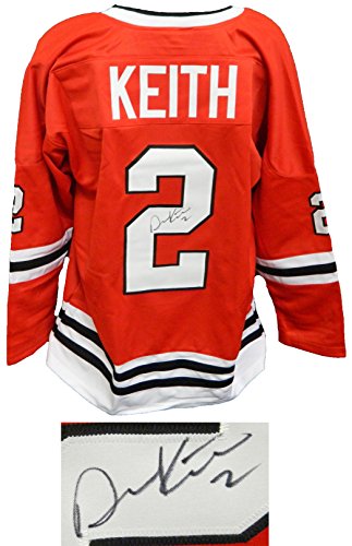 Duncan Keith Signed Red Custom Hockey Jersey - KEIJRY400 - Duncan Keith Signed Red Custom Hockey Jersey product image