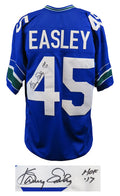 Kenny Easley Signed Blue Throwback Custom Football Jersey w/HOF'17 - EASJRY300 - Kenny Easley Signed Blue Throwback Custom Football Jersey w/HOF'17 product image