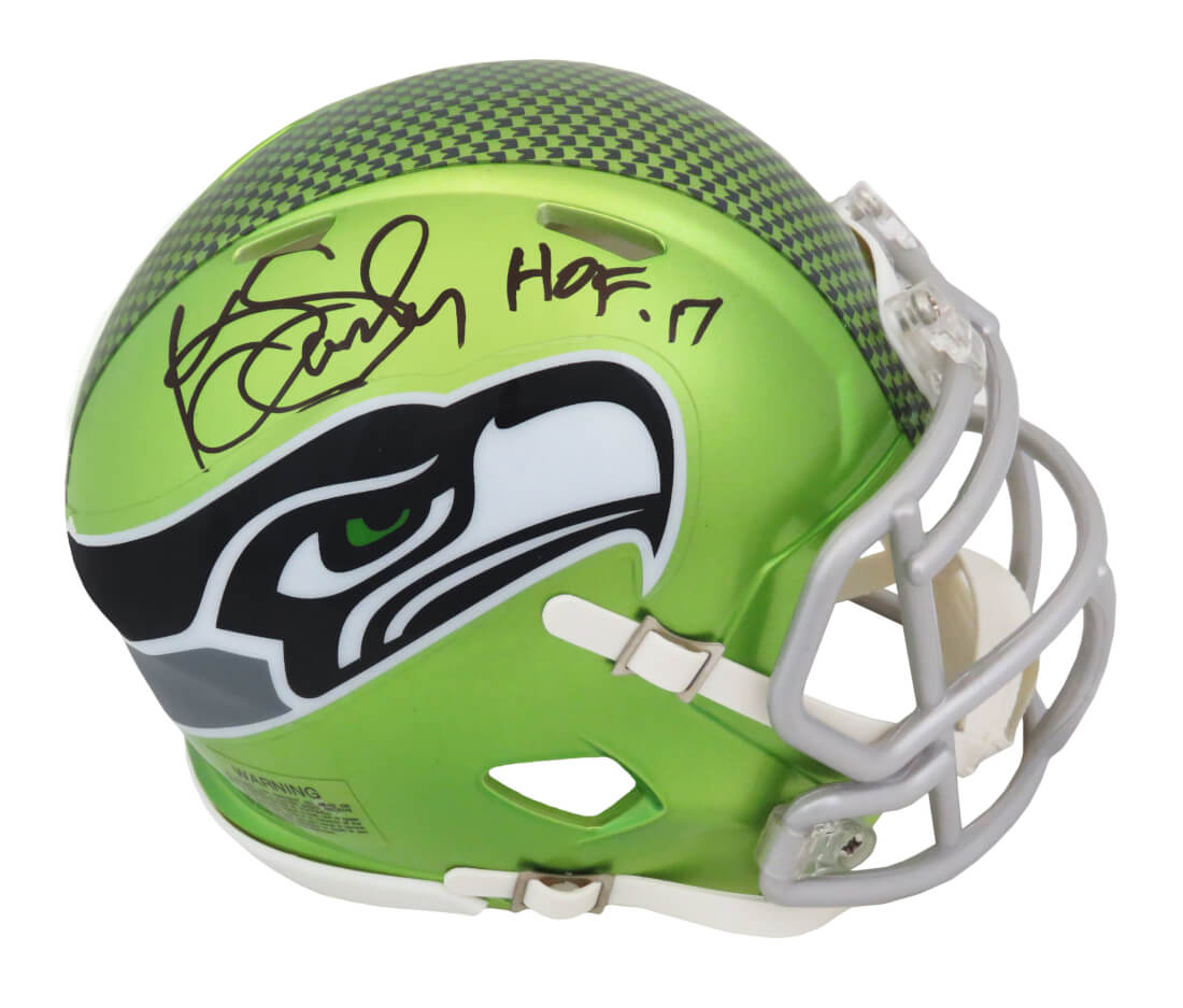 Kenny Easley Signed Seattle Seahawks FLASH Riddell Speed Mini Helmet w/HOF'17 - EASMIN302 - Kenny Easley Signed Seattle Seahawks FLASH Riddell Speed Mini Helmet w/HOF'17 product image