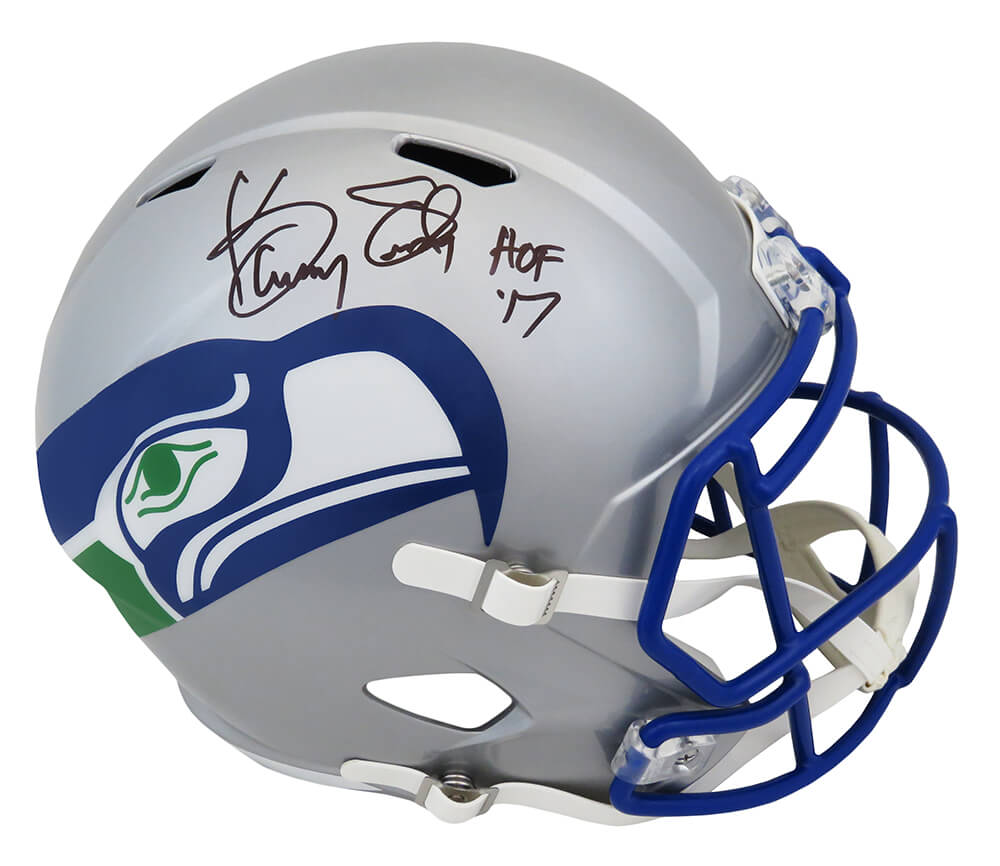 Kenny Easley Signed Seattle Seahawks Throwback Riddell Full Size Speed Replica Helmet w/HOF'17 - EASREP300 - Kenny Easley Signed Seattle Seahawks Throwback Riddell Full Size Speed Replica Helmet w/HOF'17 product image