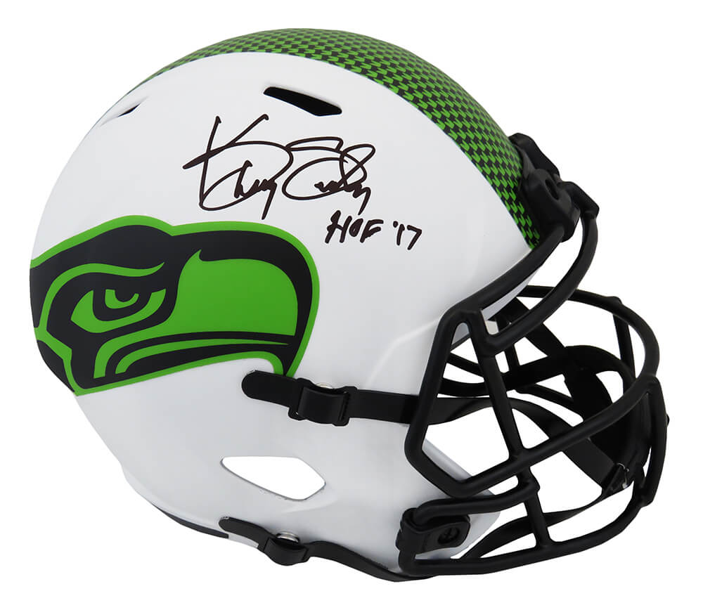 Kenny Easley Signed Seattle Seahawks Lunar Eclipse White Matte Riddell Full Size Speed Replica Helmet w/HOF'17 - EASREP301 - Kenny Easley Signed Seattle Seahawks Lunar Eclipse White Matte Riddell Full Size Speed Replica Helmet w/HOF'17 product image