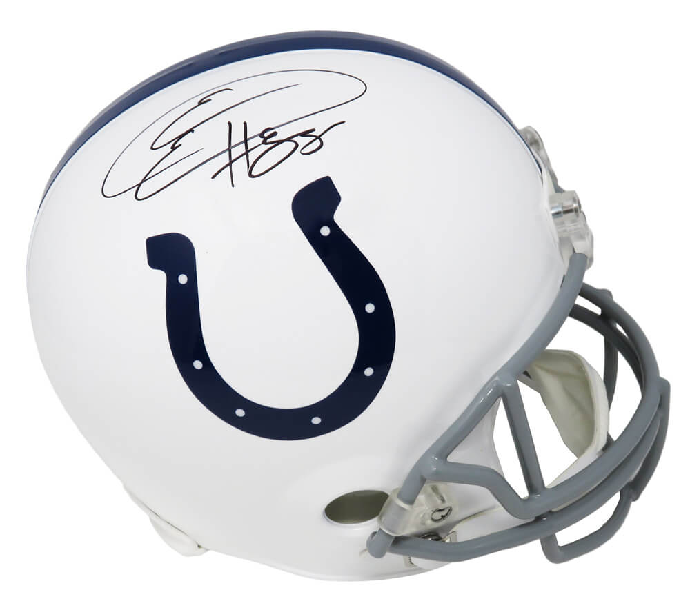 Eric Ebron Signed Indianapolis Colts Riddell Full Size Replica Helmet - EBRREP300 - Eric Ebron Signed Indianapolis Colts Riddell Full Size Replica Helmet product image
