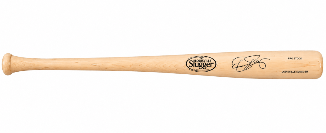 Dennis Eckerlsey Signed Louisville Slugger Pro Stock Blonde Baseball Bat - (Fanatics) - ECKBAT100 - Dennis Eckerlsey Signed Louisville Slugger Pro Stock Blonde Baseball Bat - (Fanatics) product image