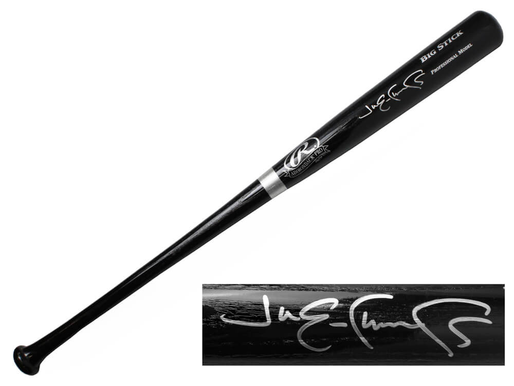 Jim Edmonds Signed Rawlings Big Stick Black Baseball Bat - EDMBAT100 - Jim Edmonds Signed Rawlings Big Stick Black Baseball Bat product image