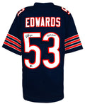 T.J. (TJ) Edwards Signed Navy Custom Football Jersey w/Bear Down (Beckett HOLO) - EDWJRY301 - T.J. (TJ) Edwards Signed Navy Custom Football Jersey w/Bear Down (Beckett HOLO) product image