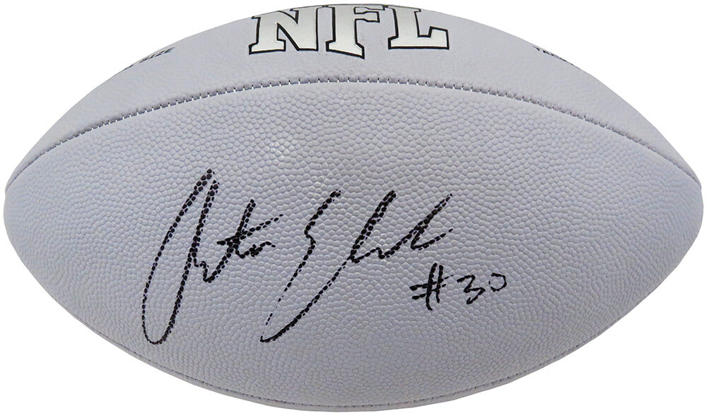 Austin Ekeler Signed Wilson MVP Silver Full Size Football - EKEFTB303 - Austin Ekeler Signed Wilson MVP Silver Full Size Football product image